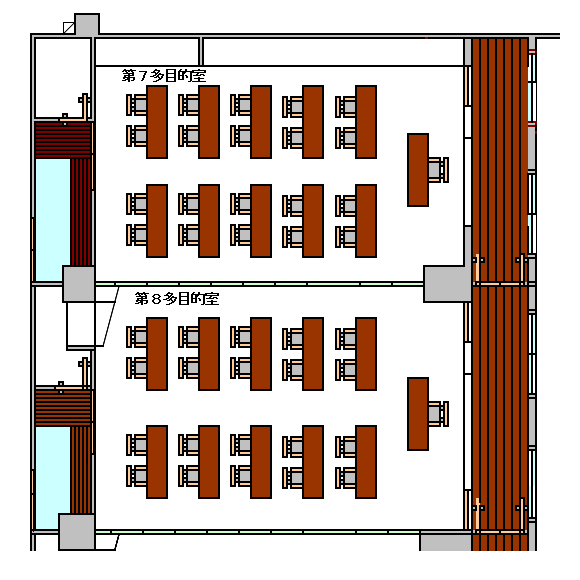 第７、第８多目的室 スクール形式